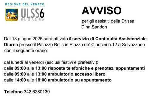 Servizio di Continuità Assistenziale Diurna