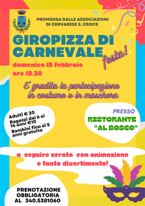 Giropizza di Carnevale