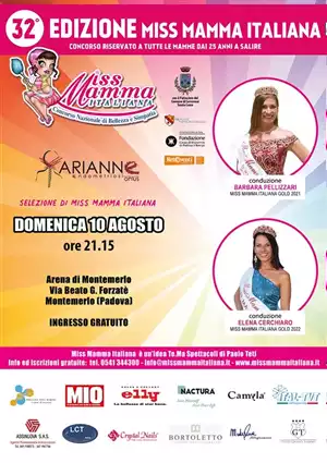 Selezione di Miss Mamma Italiana a Montemerlo