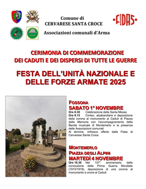 Commemorazione caduti di tutte le guerre