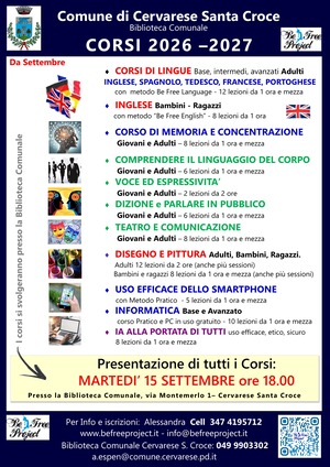 Attività culturali anno 2026-2027