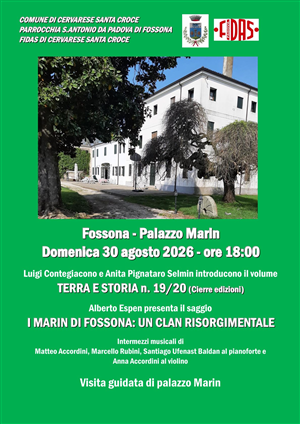 Presentazione del nuovo volume Terra e Storia